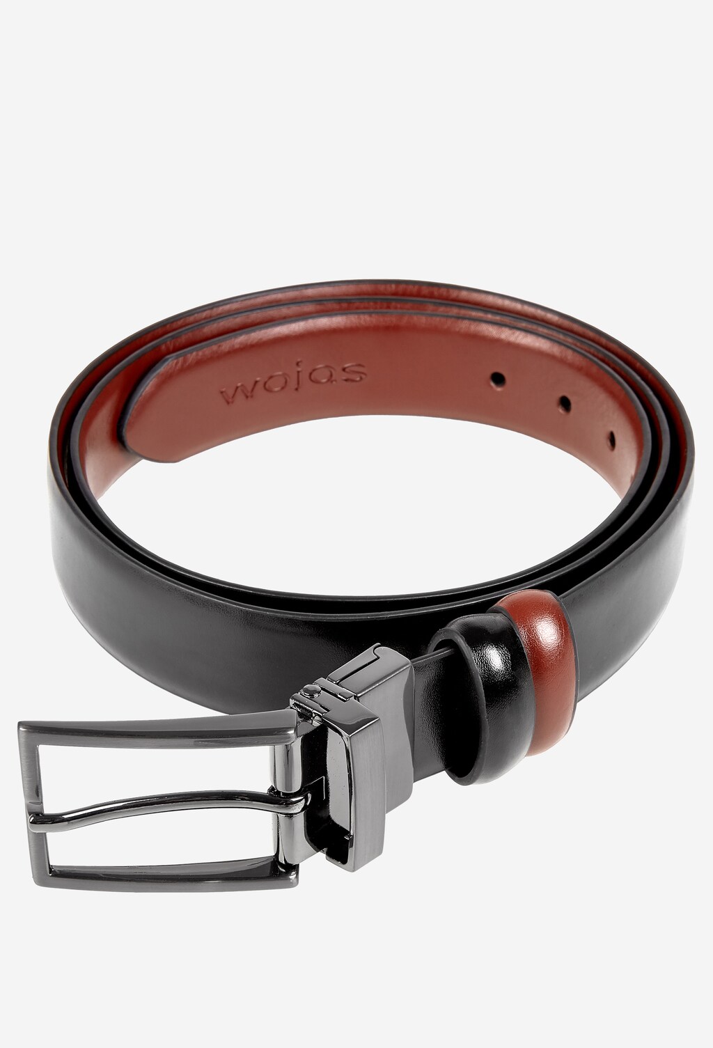 Czarny pasek męski 9968-51 Widok 5