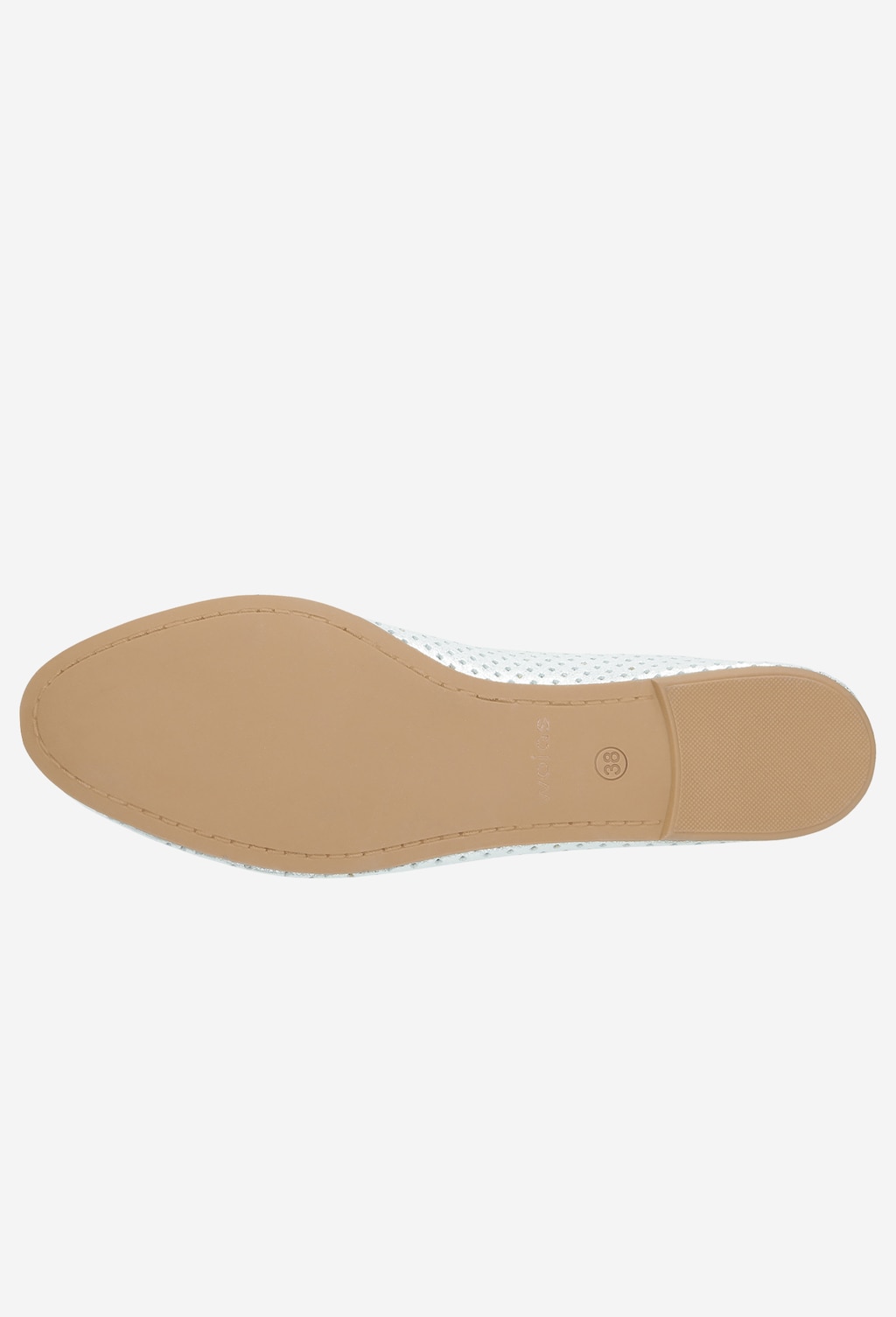 Stříbrné dámské balerínky s ozdobnou perforací 44010-59 Widok 6