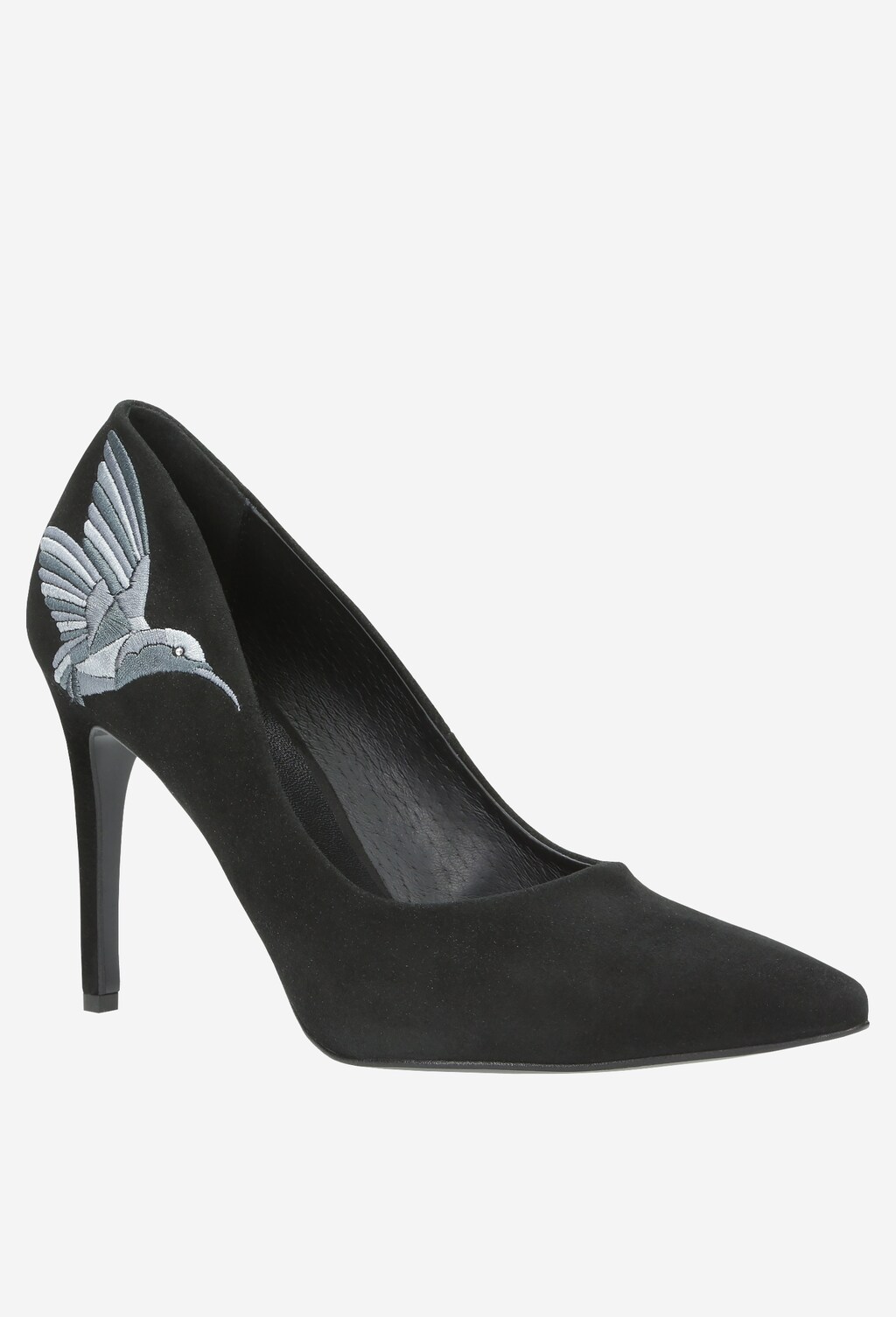 Czarne czółenka damskie 9280-61 Widok 3