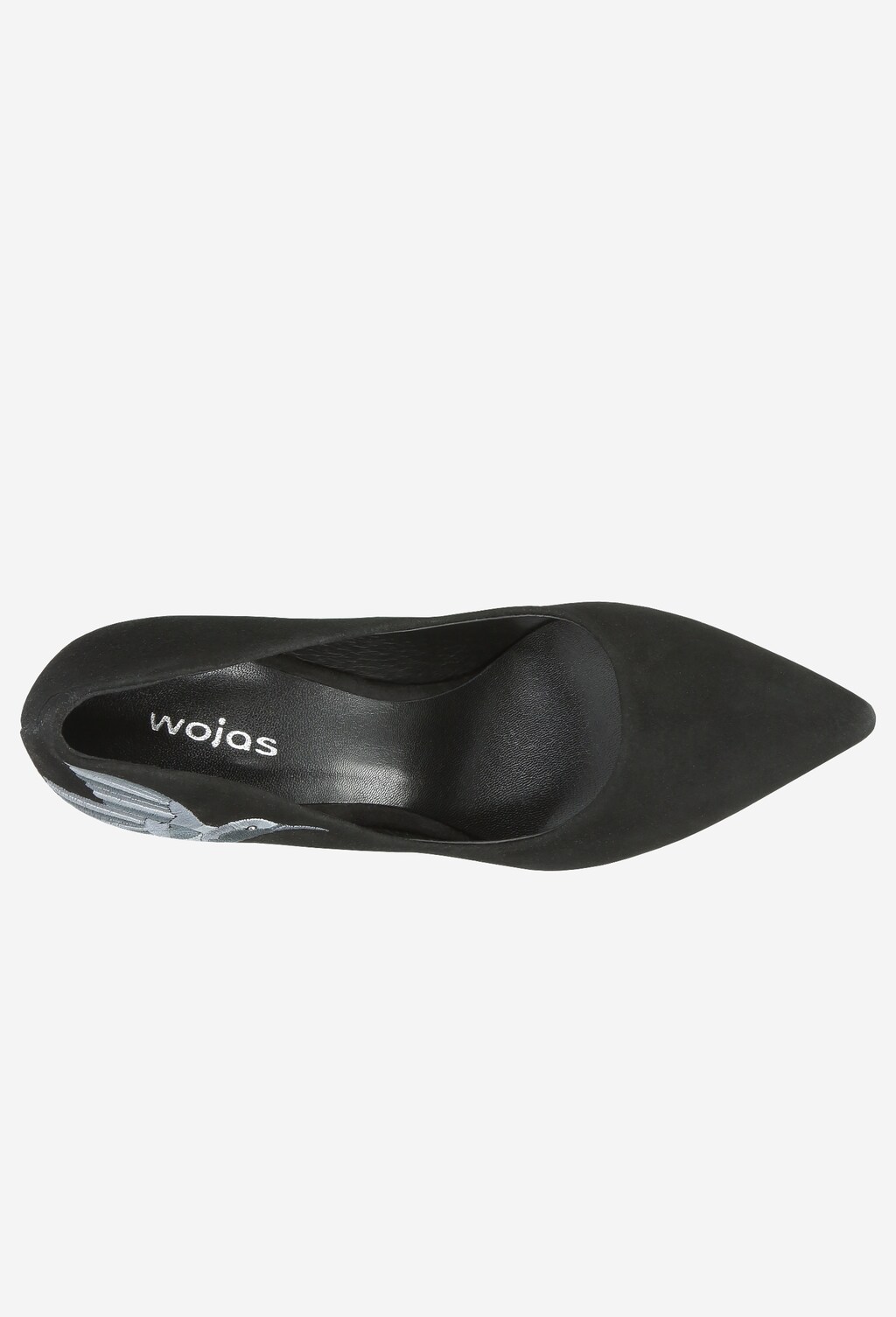 Czarne czółenka damskie 9280-61 Widok 5