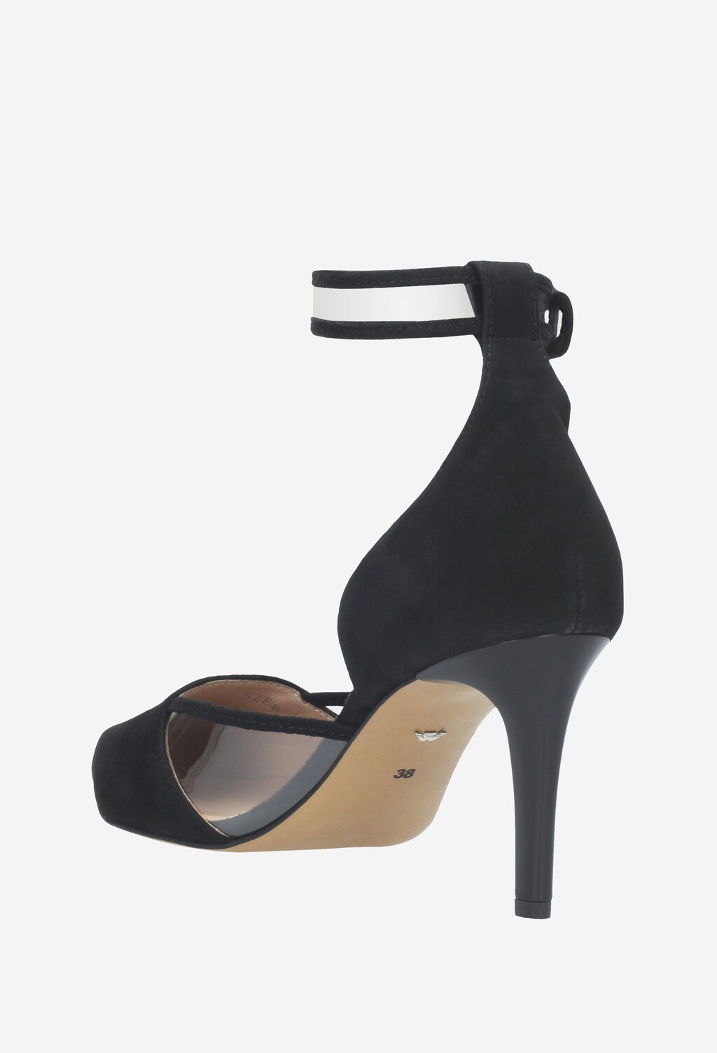 Czarne czółenka damskie 9268-71 Widok 3