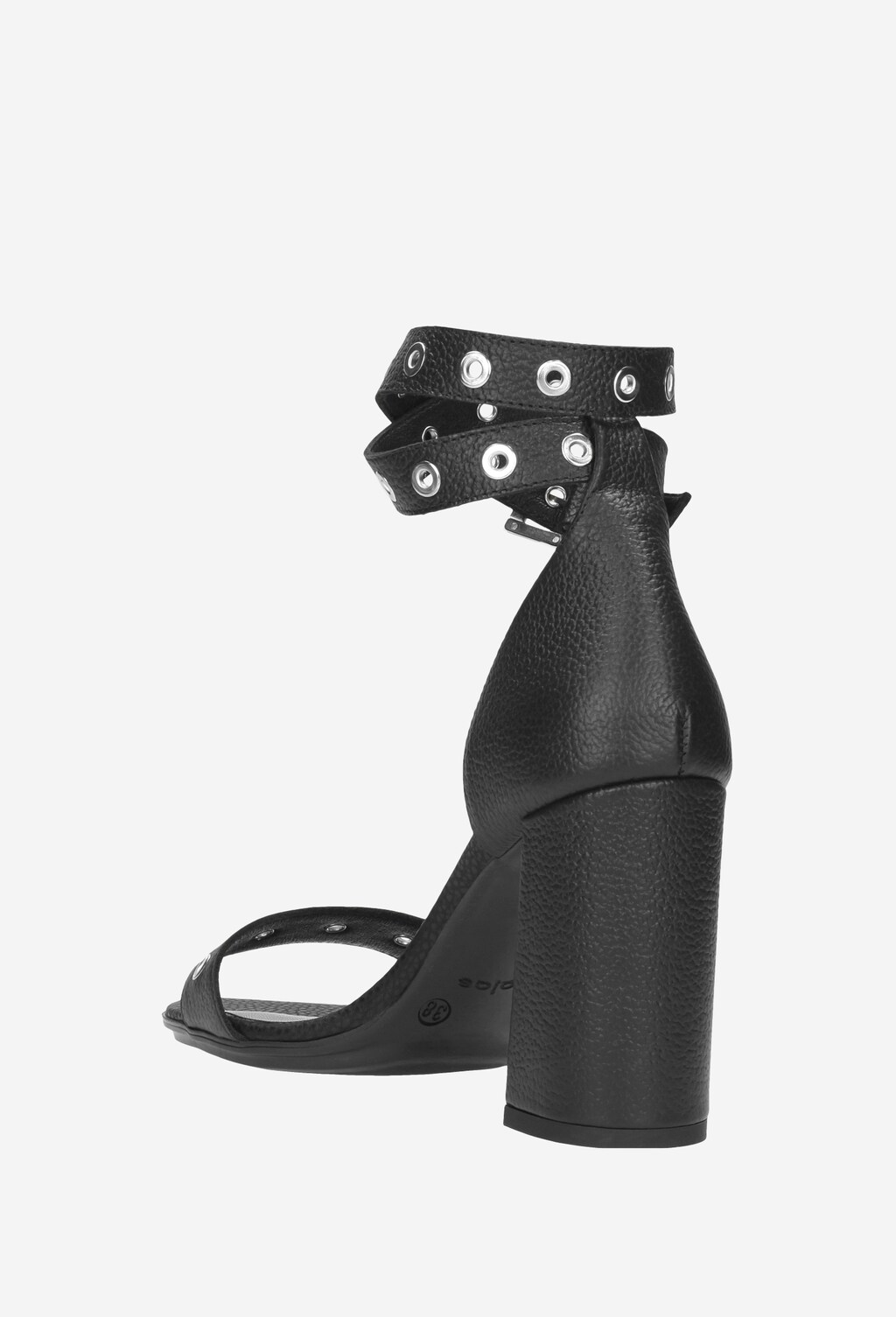 Czarne sandały 9733-51 Widok 3