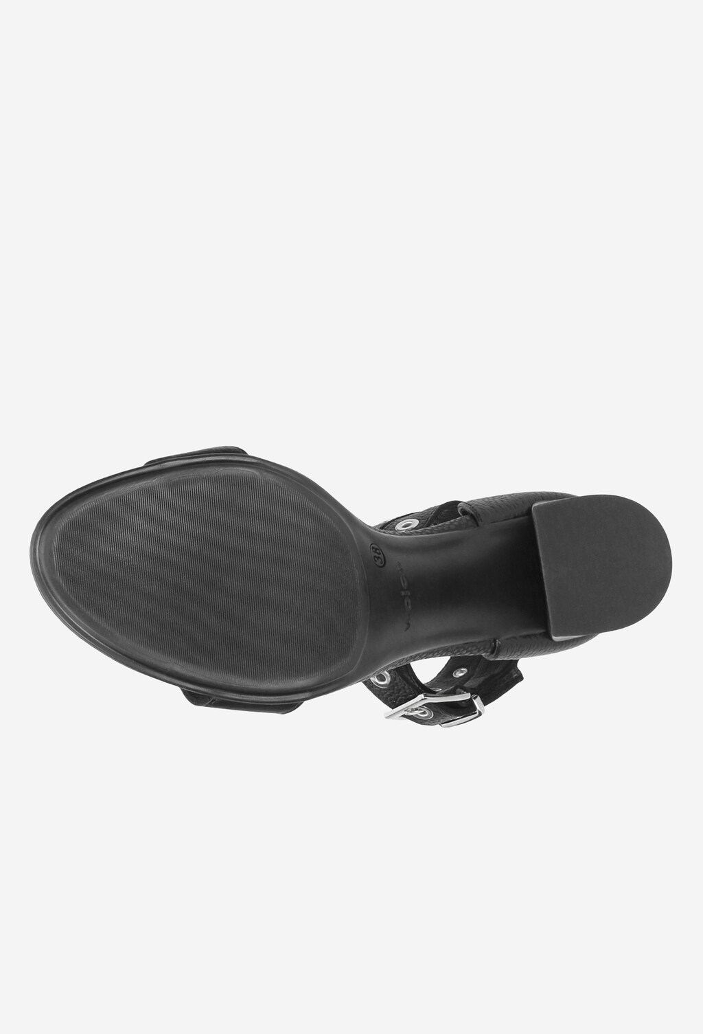 Czarne sandały 9733-51 Widok 5