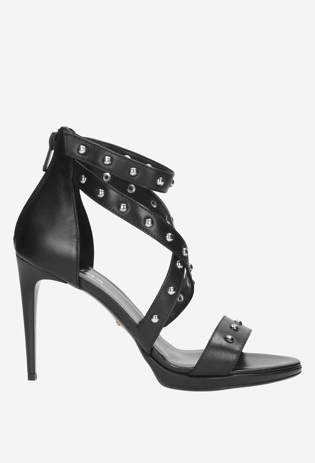 Czarne sandały 9730-51 Widok 1