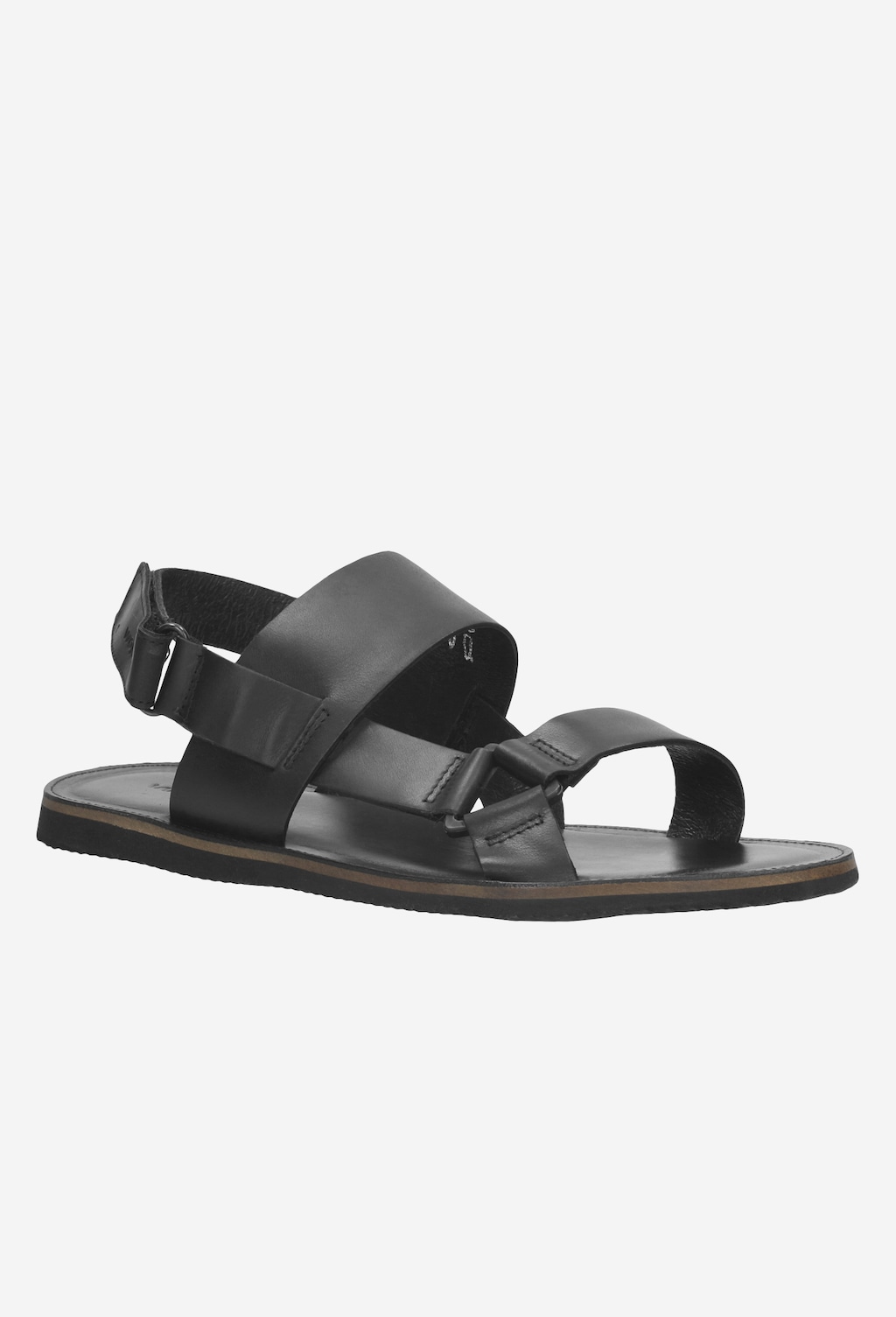 Czarne sandały męskie 9241-51 Widok 2