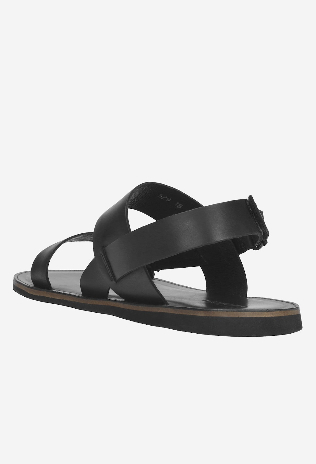 Czarne sandały męskie 9241-51 Widok 3