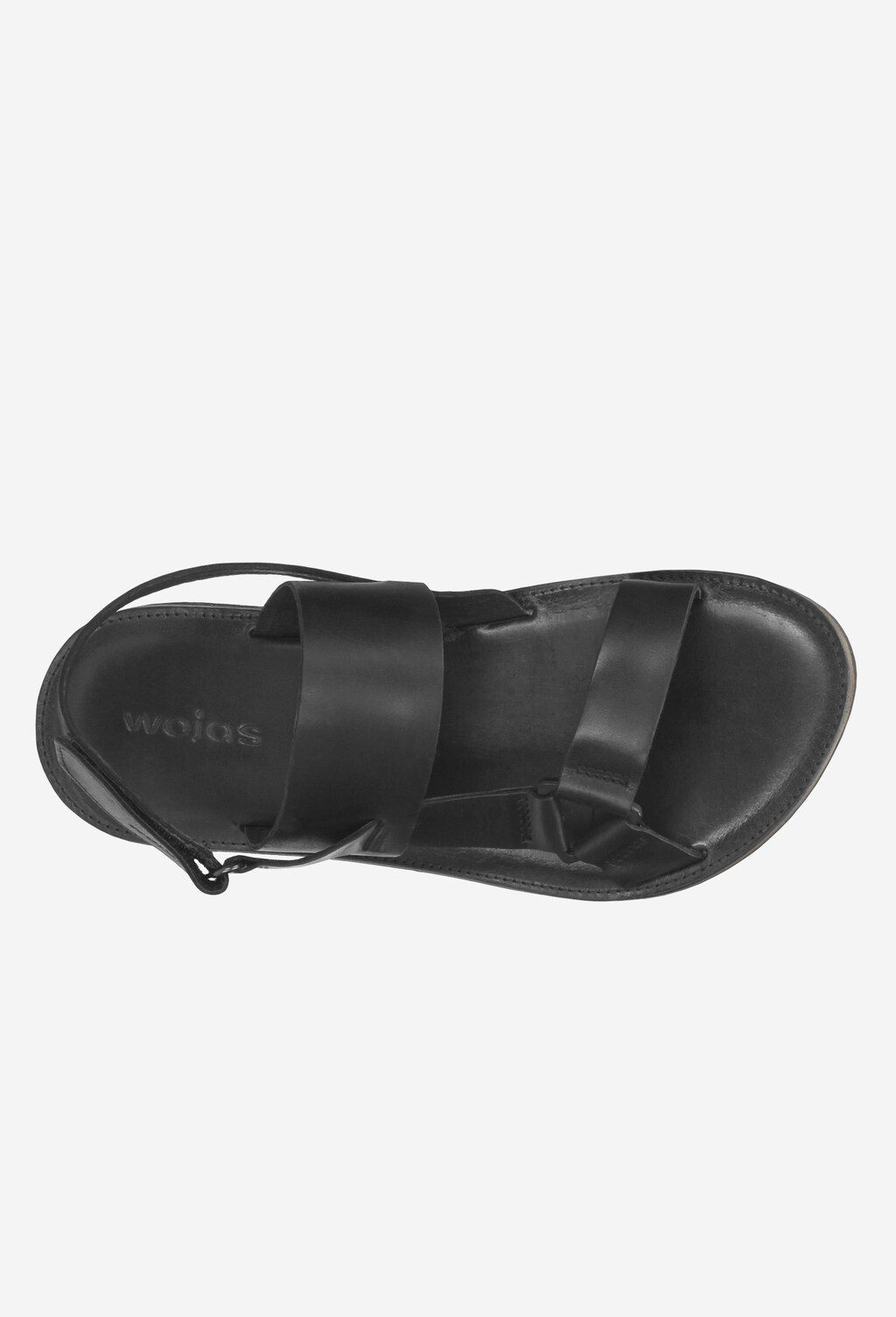 Czarne sandały męskie 9241-51 Widok 4