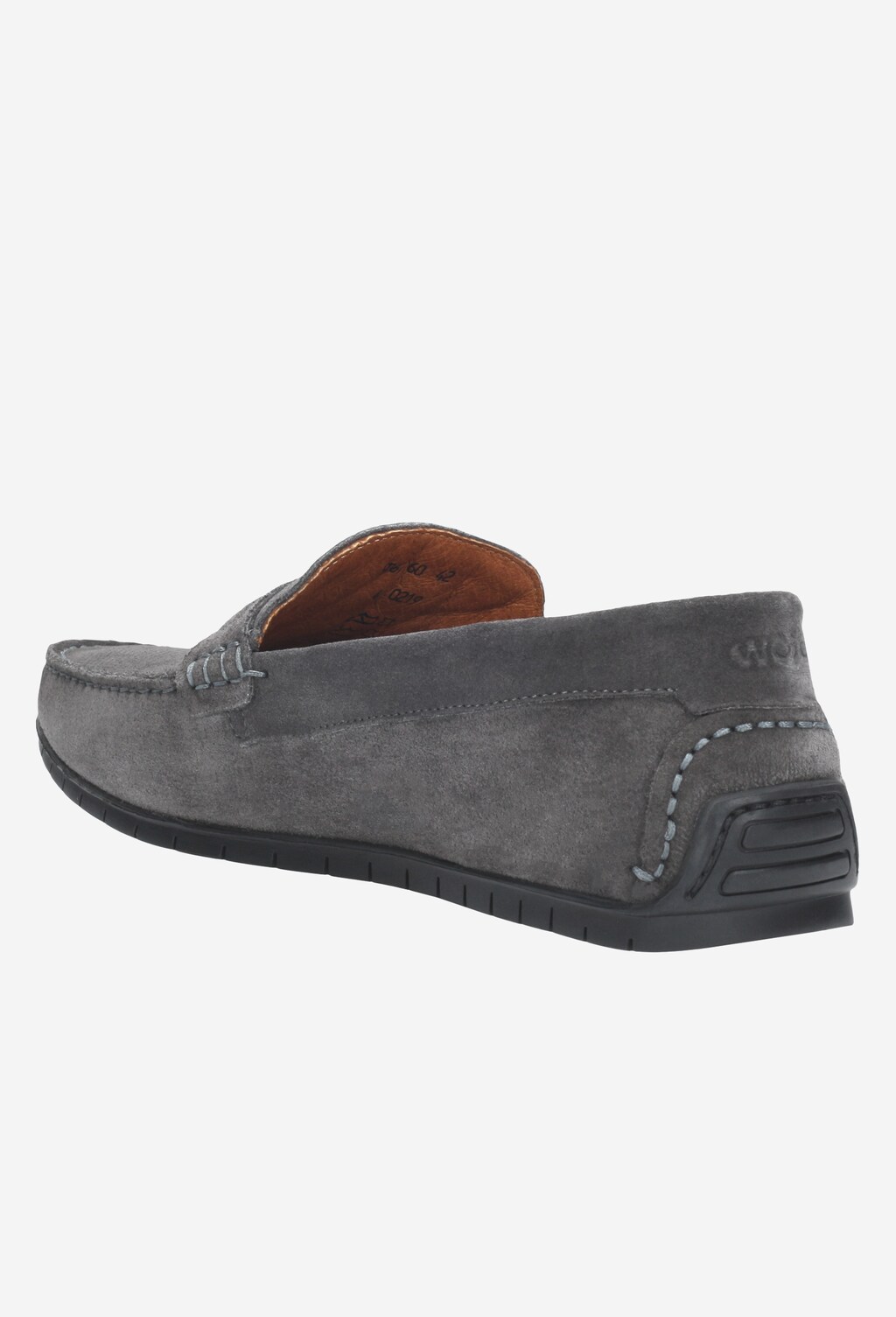 Popielate półbuty męskie 9067-60 Widok 3