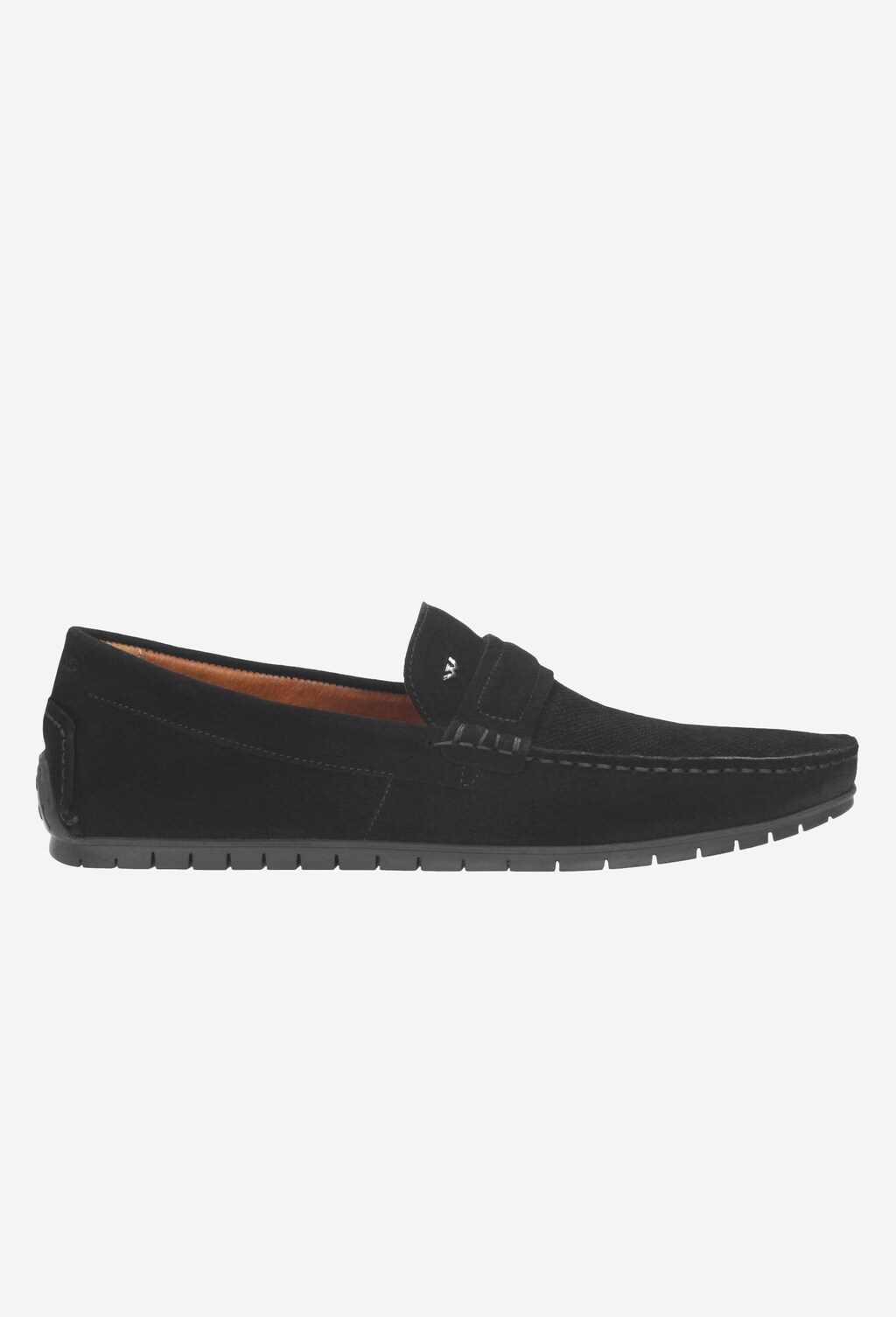 Czarne półbuty męskie 9067-61 Widok 1