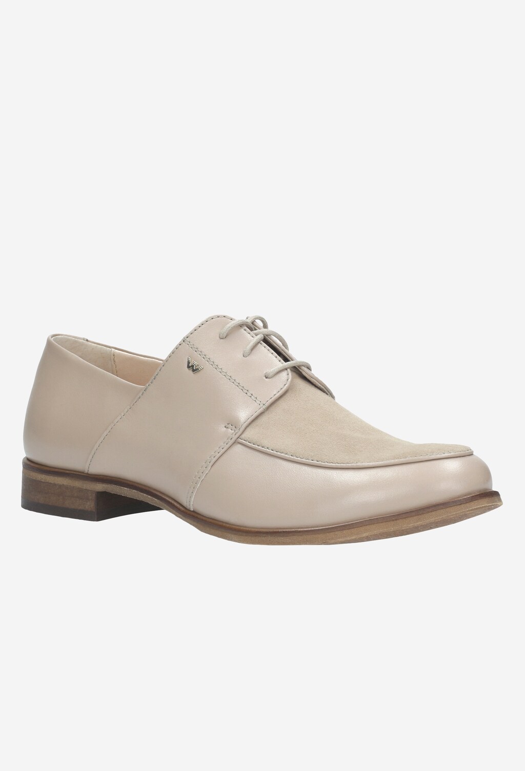 Beżowe półbuty damskie 9414-74 Widok 2