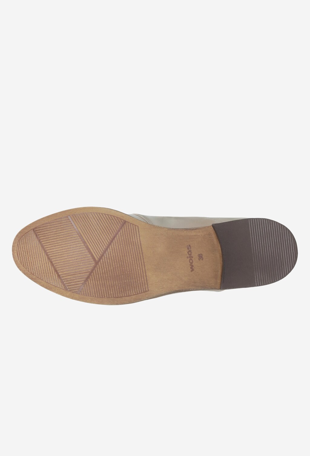 Beżowe półbuty damskie 9414-74 Widok 5