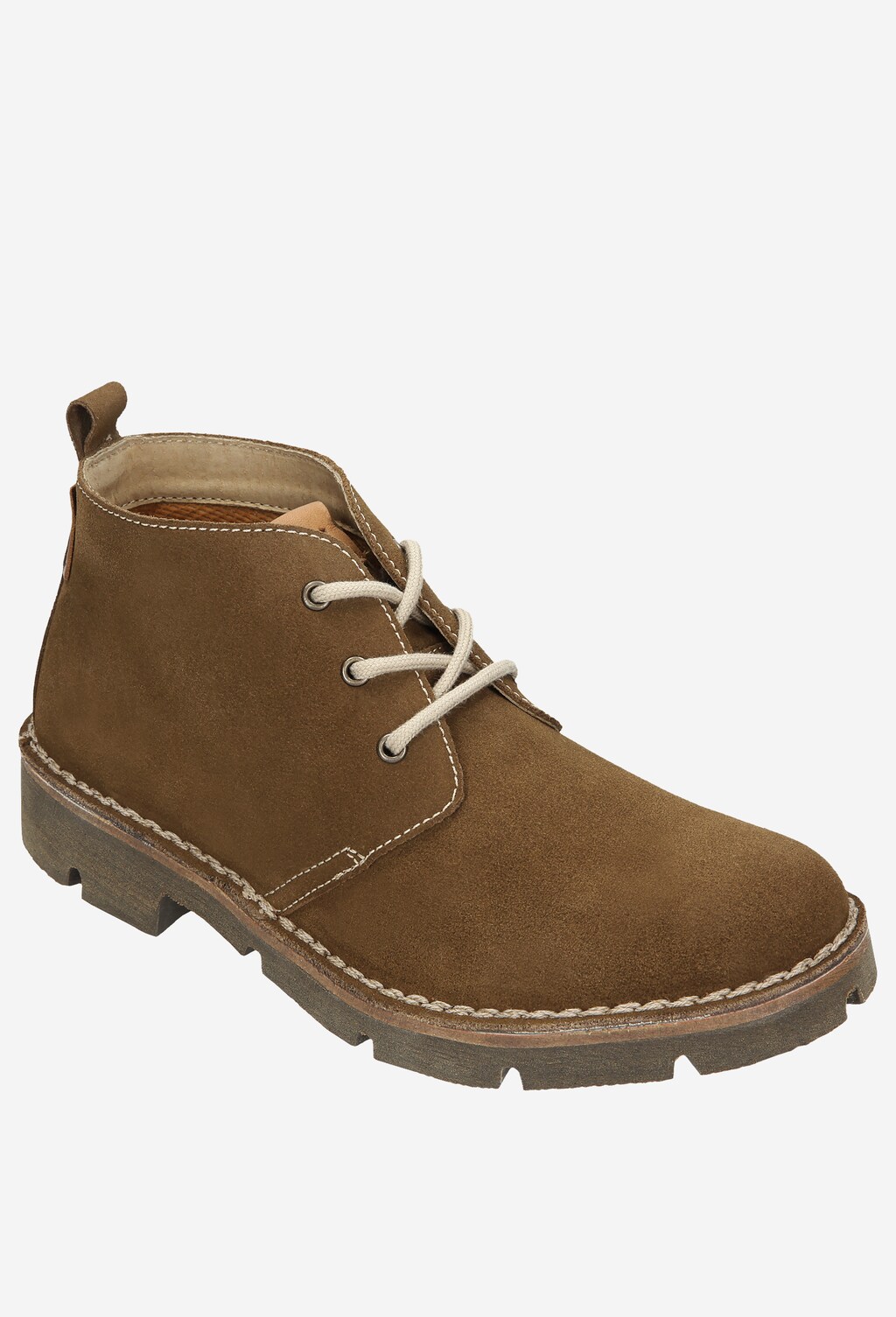 Beżowe trzewiki męskie 7203-33 Widok 2