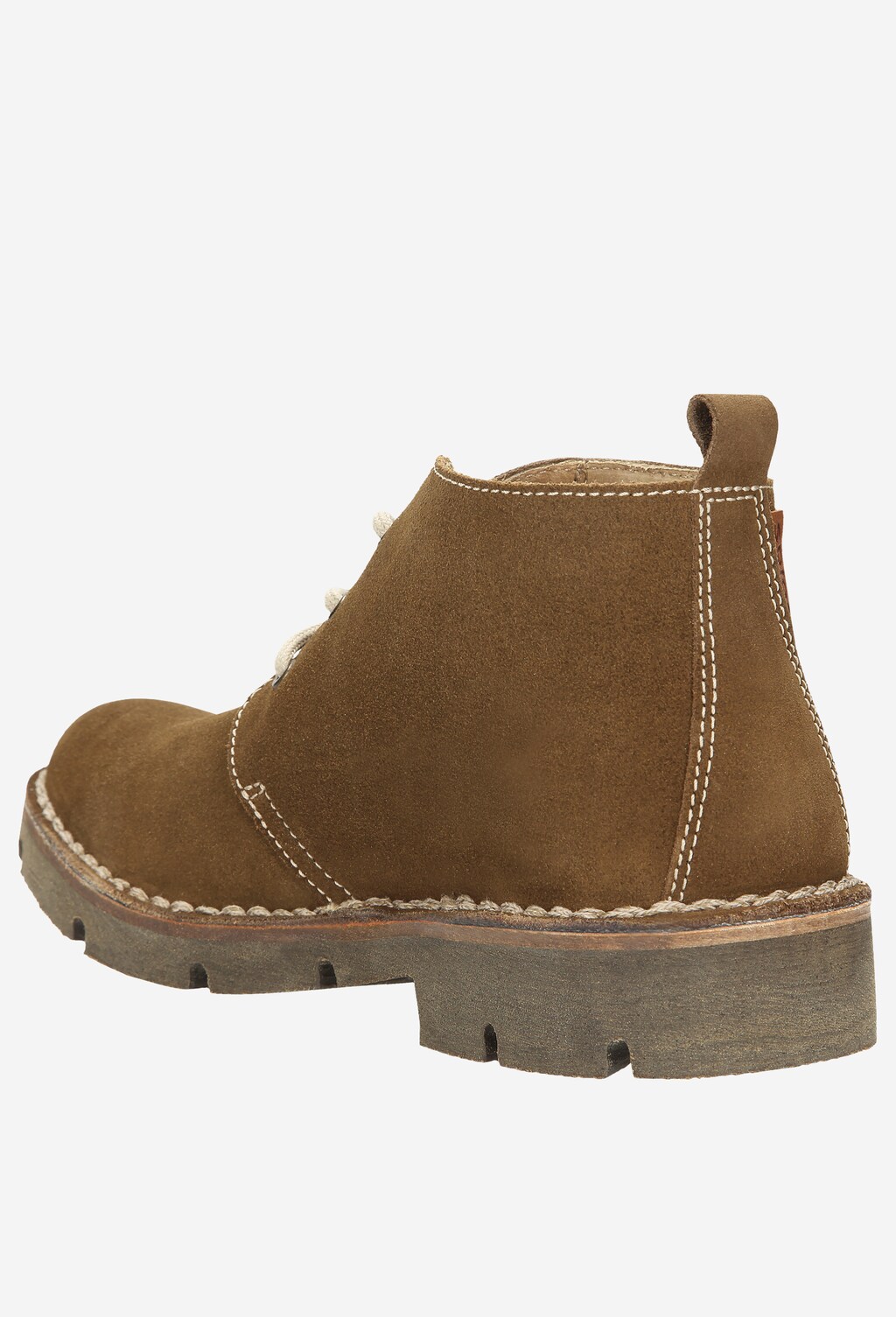 Beżowe trzewiki męskie 7203-33 Widok 3