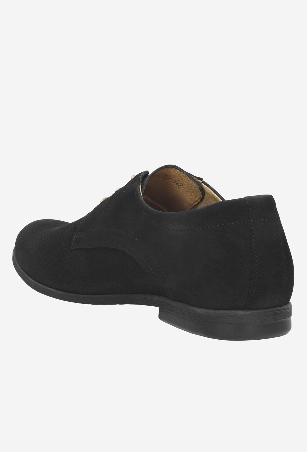 Czarne półbuty męskie 9066-21 Widok 3