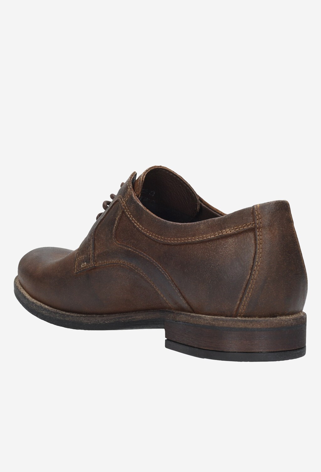 Brązowe półbuty męskie 9011-63 Widok 3
