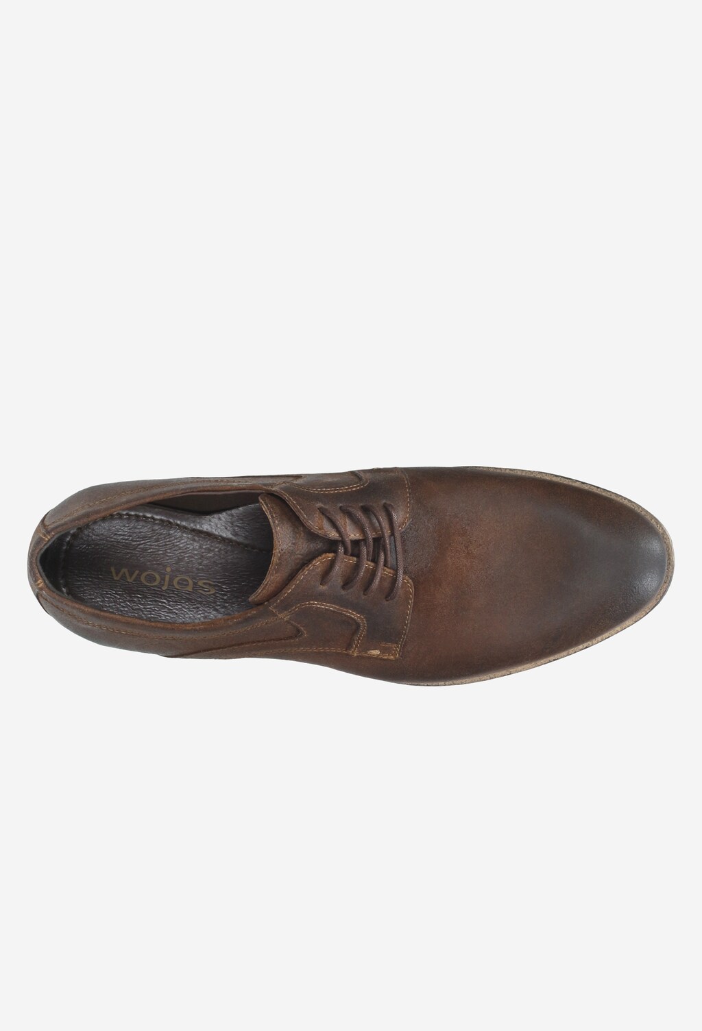 Brązowe półbuty męskie 9011-63 Widok 4