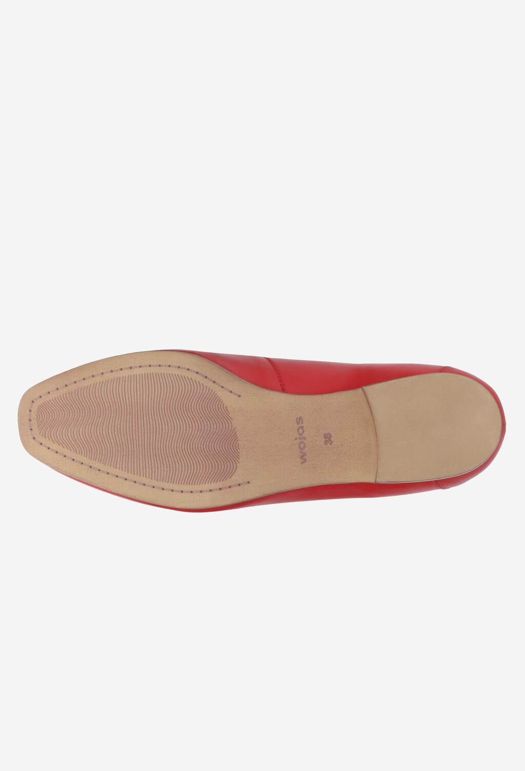 Czerwone półbuty damskie 9463-55 Widok 5