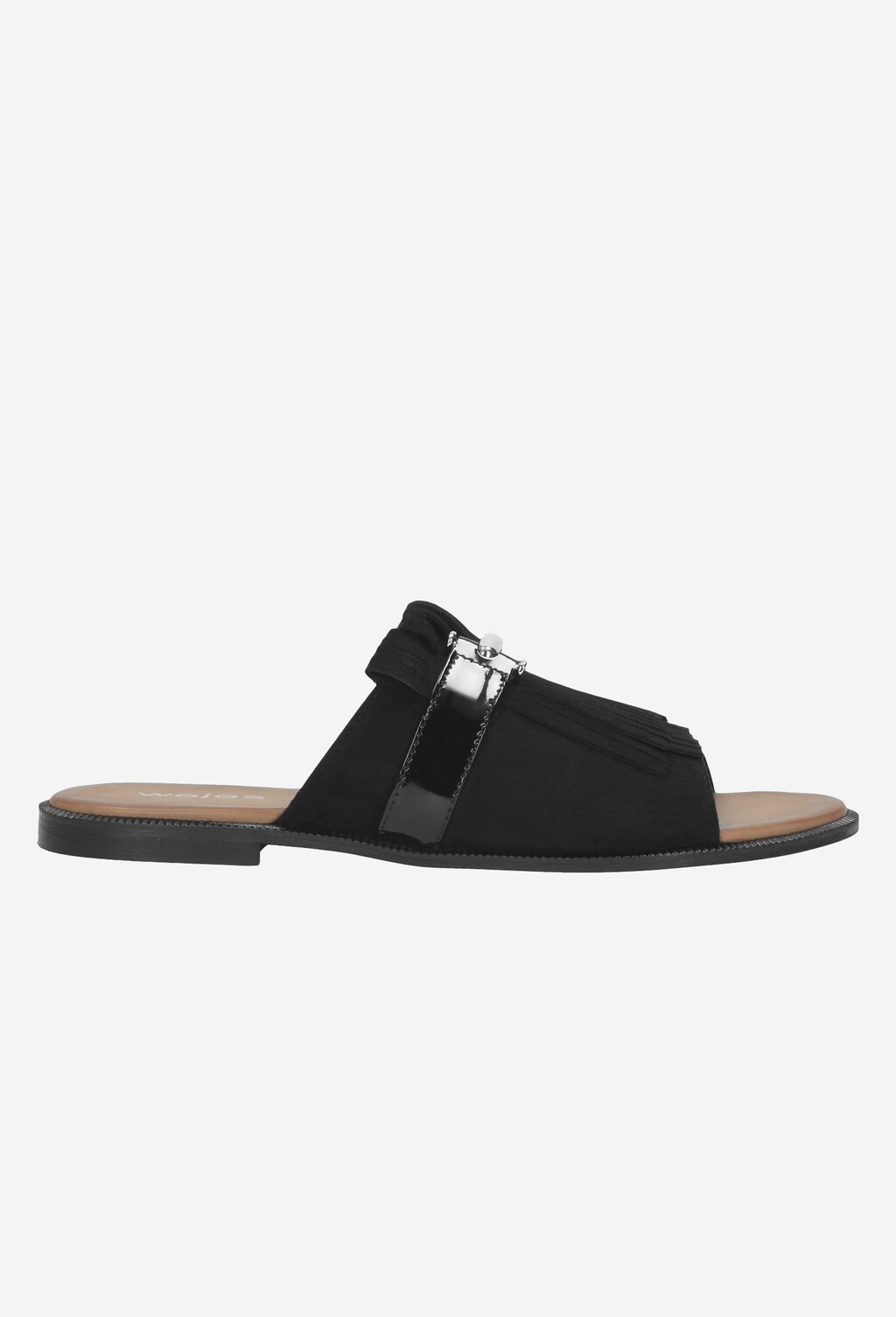 Czarne klapki damskie 9703-71 Widok 1