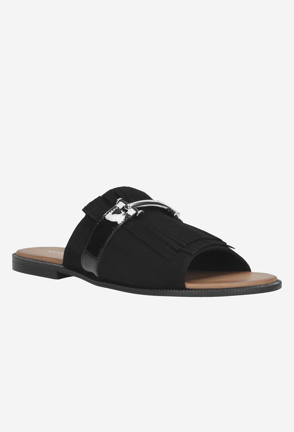 Czarne klapki damskie 9703-71 Widok 2