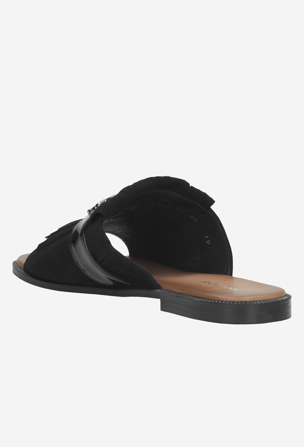 Czarne klapki damskie 9703-71 Widok 3