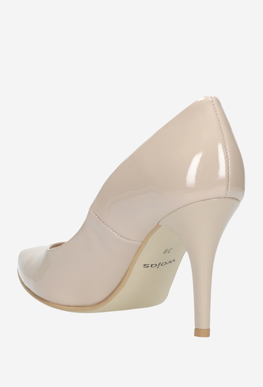 Beżowe damskie czółenka 4421-34 Widok 4