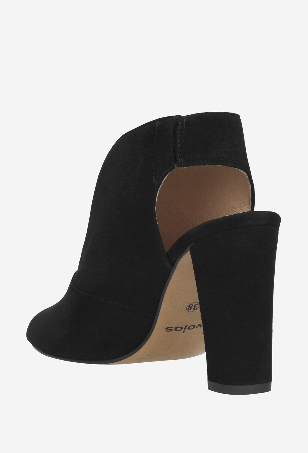 Czarne sandały damskie 9729-61 Widok 3