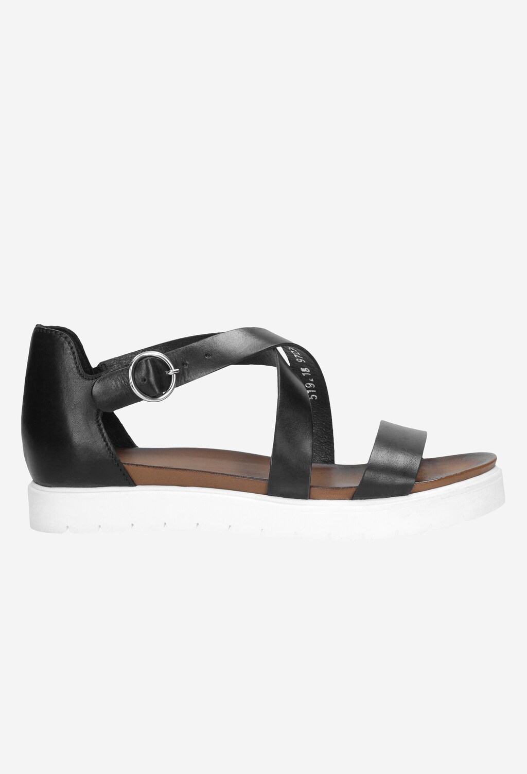 Czarne sandały damskie 9723-51 Widok 1