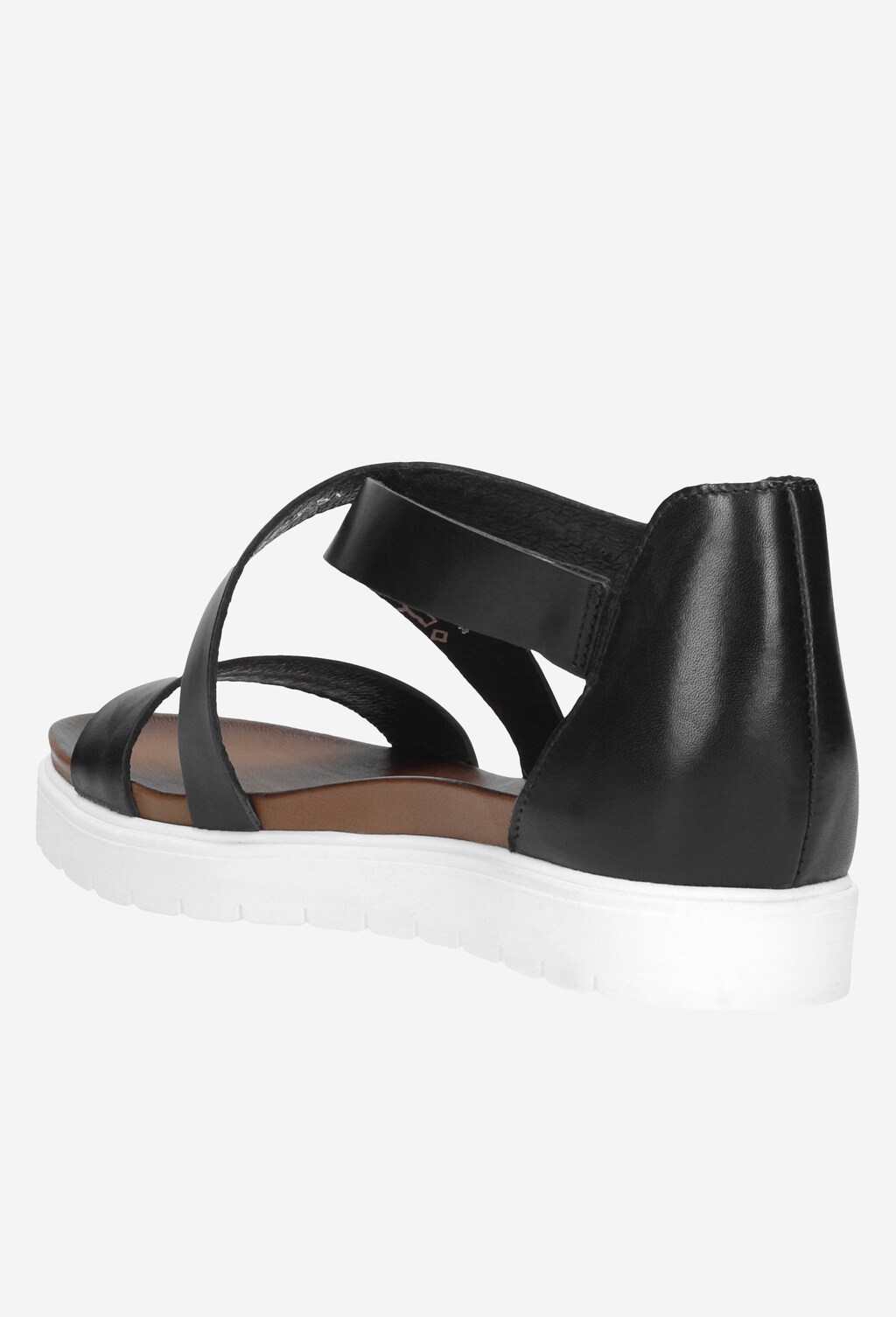 Czarne sandały damskie 9723-51 Widok 3