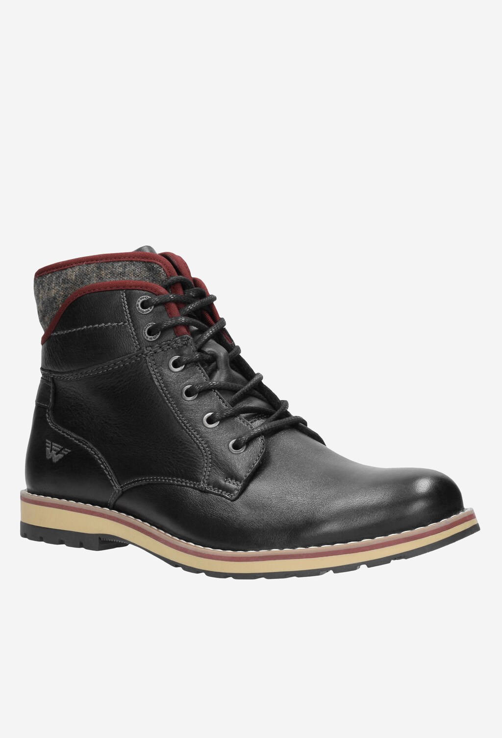 Czarne męskie trzewiki 4299-51 Widok 2