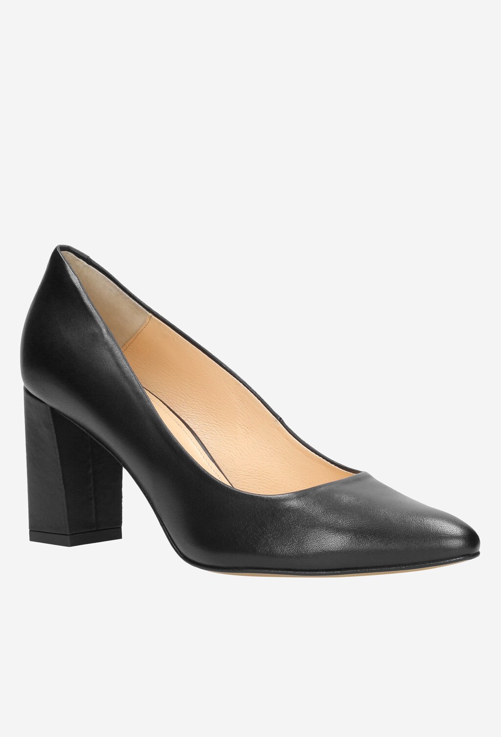 Czarne czółenka damskie 7382-51 Widok 3