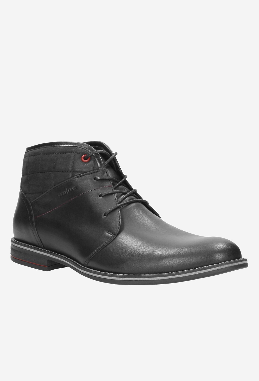 Czarne trzewiki męskie 8213-71 Widok 2