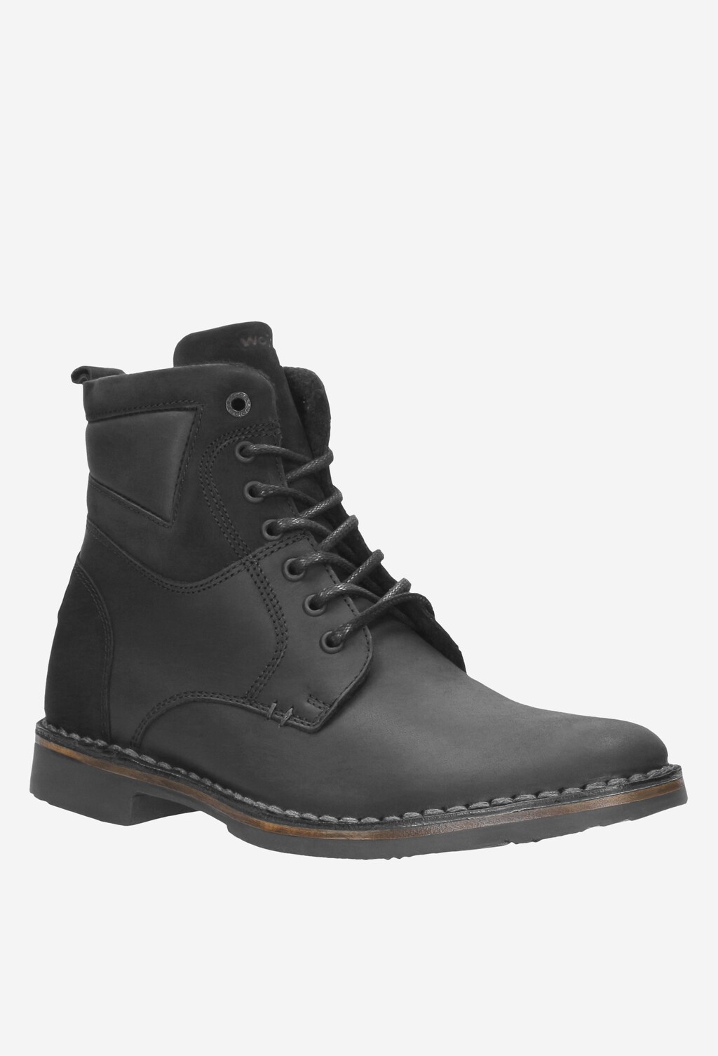 Czarne trzewiki męskie 8236-71 Widok 2