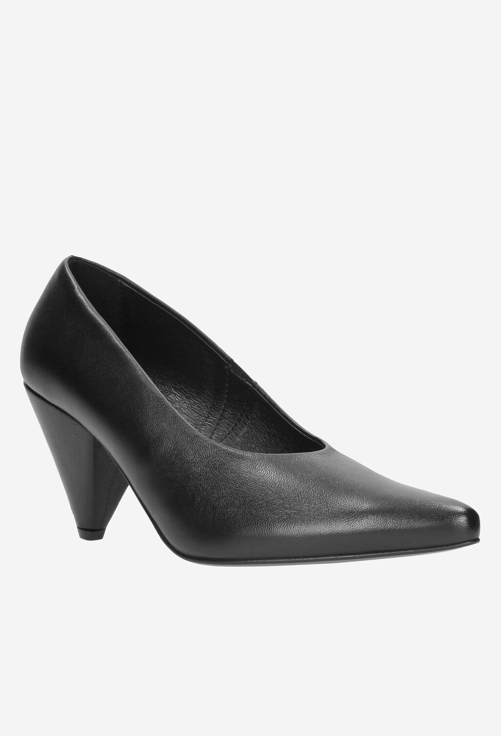 Czarne czółenka damskie 8398-51 Widok 3