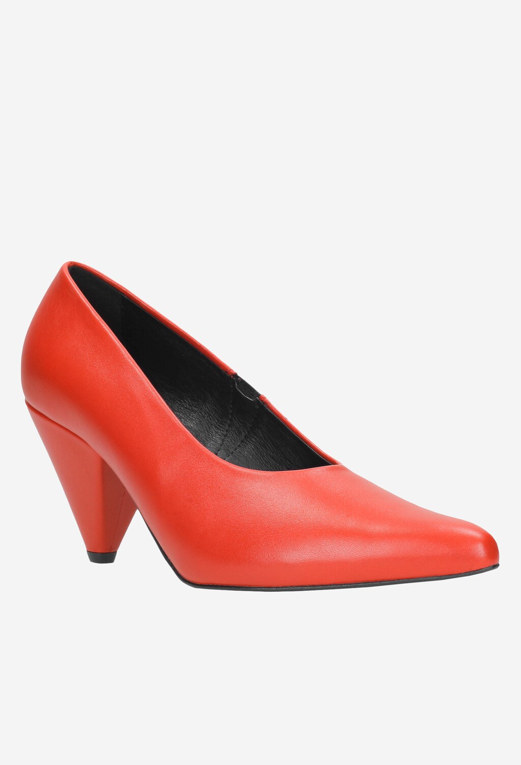 Czerwone czółenka damskie 8398-55 Widok 3