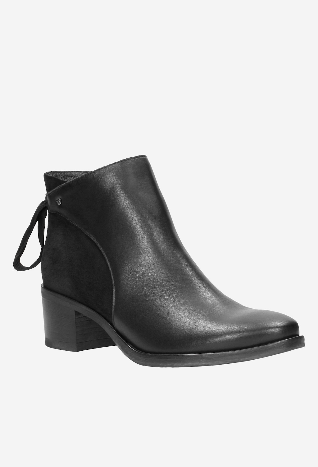 Czarne botki damskie 8569-71 Widok 3