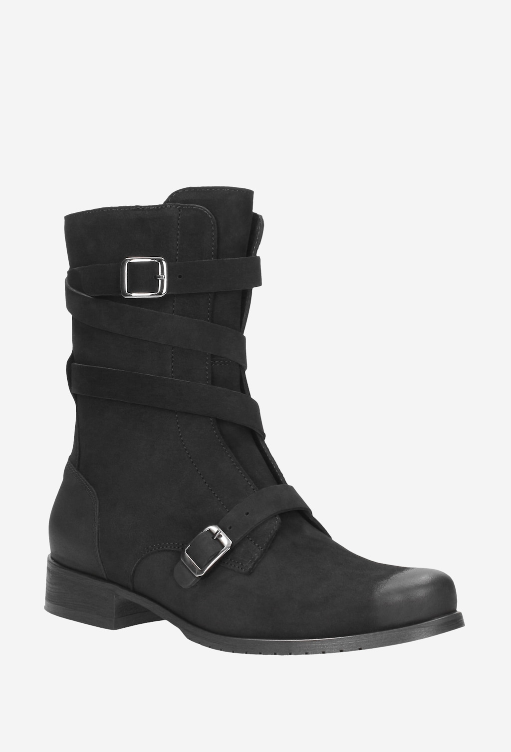 Czarne botki damskie 8578-21 Widok 3