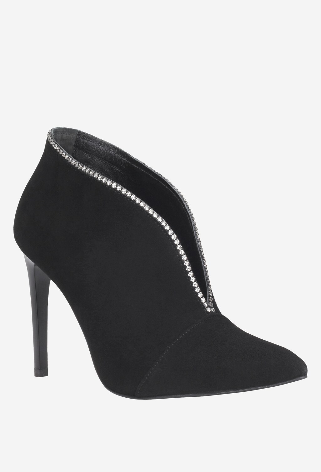 Czarne botki damskie 8590-61 Widok 3