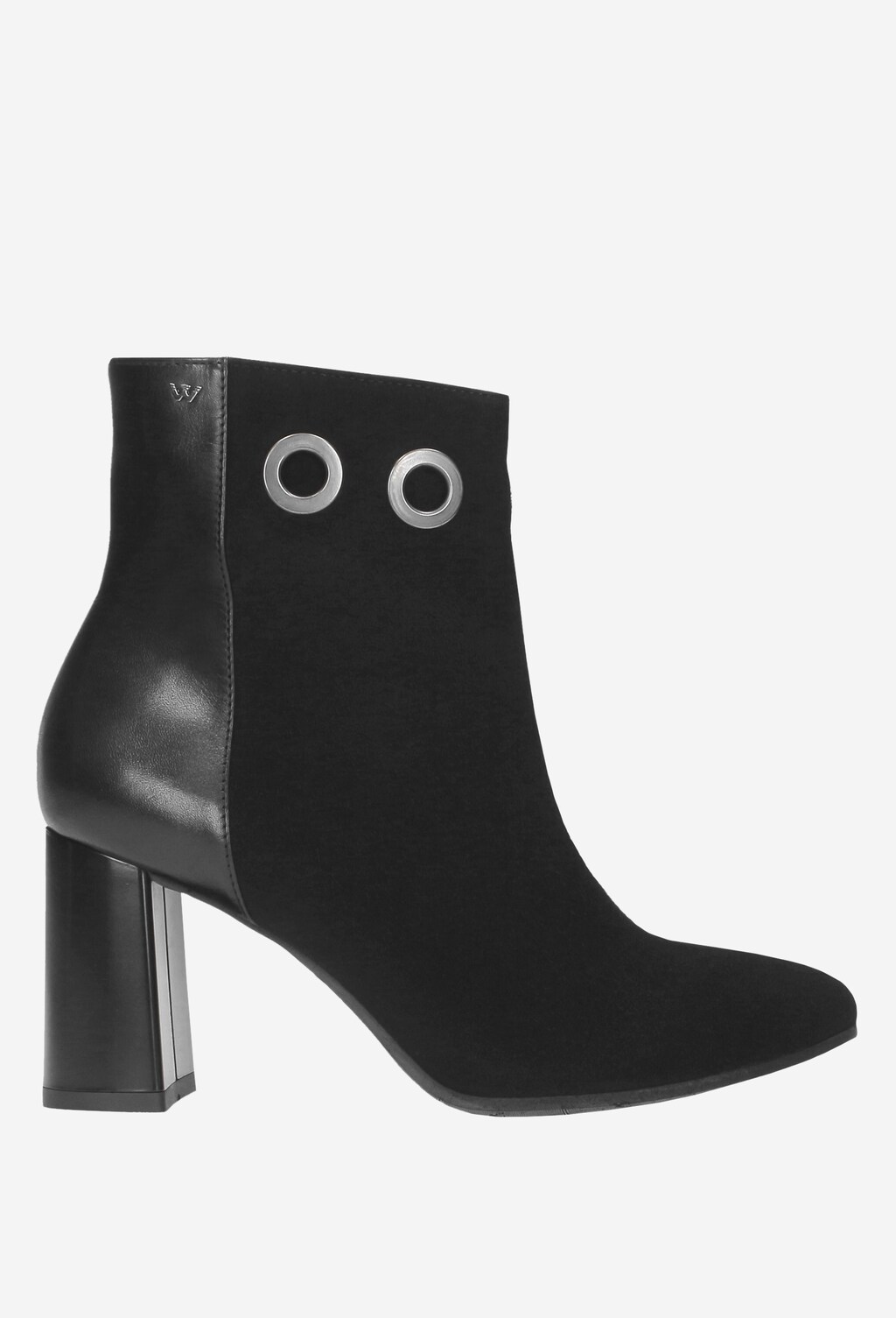 Czarne botki damskie 8601-71 Widok 2