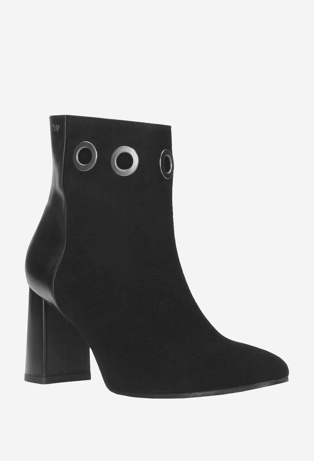 Czarne botki damskie 8601-71 Widok 3