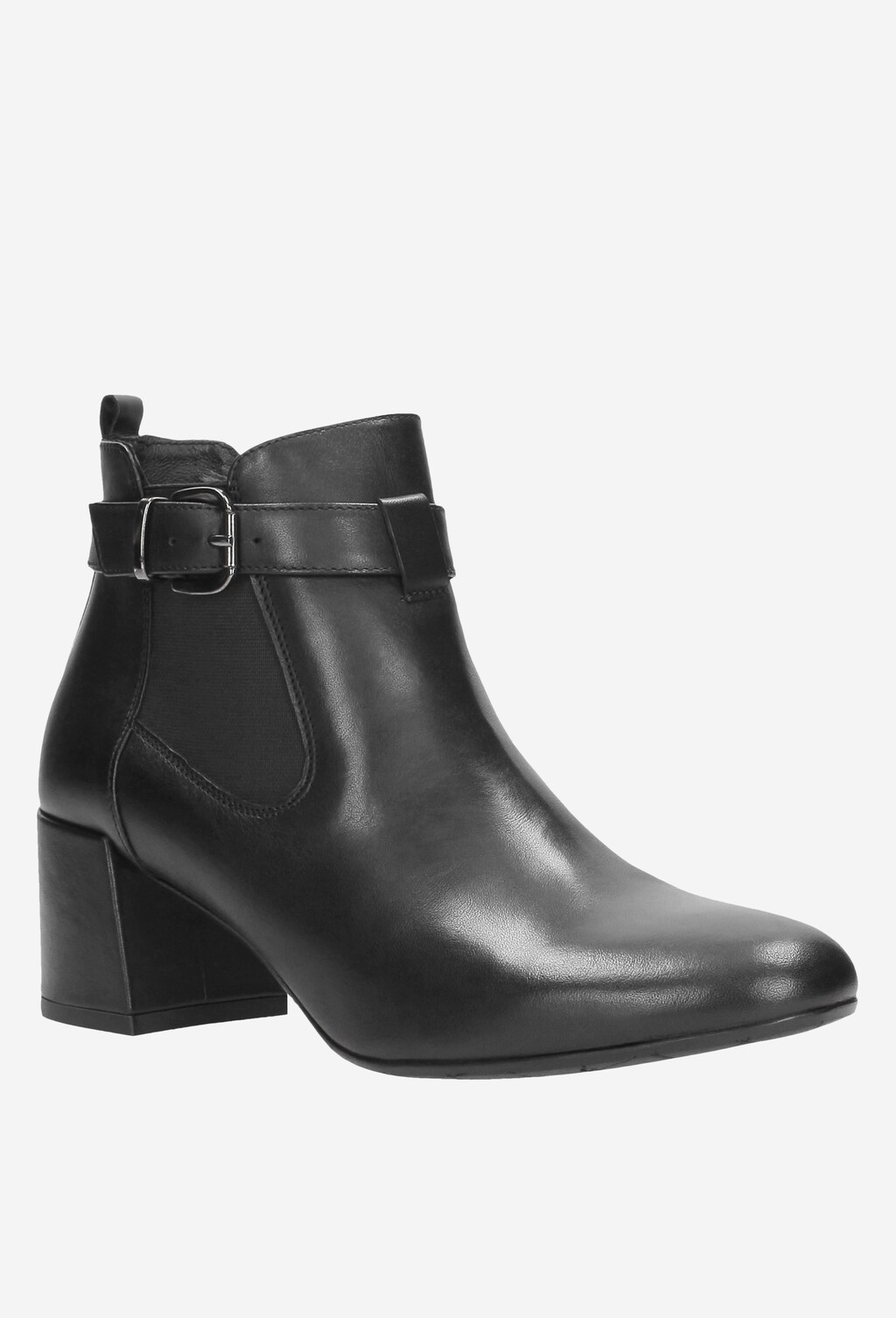 Czarne botki damskie 8607-51 Widok 3