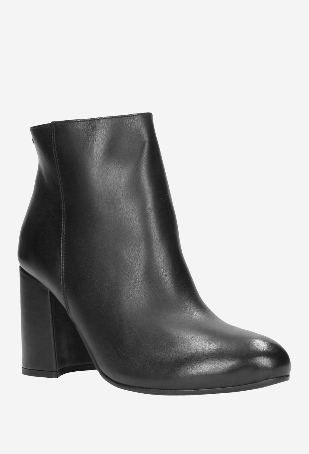 Czarne botki damskie 8609-51 Widok 3