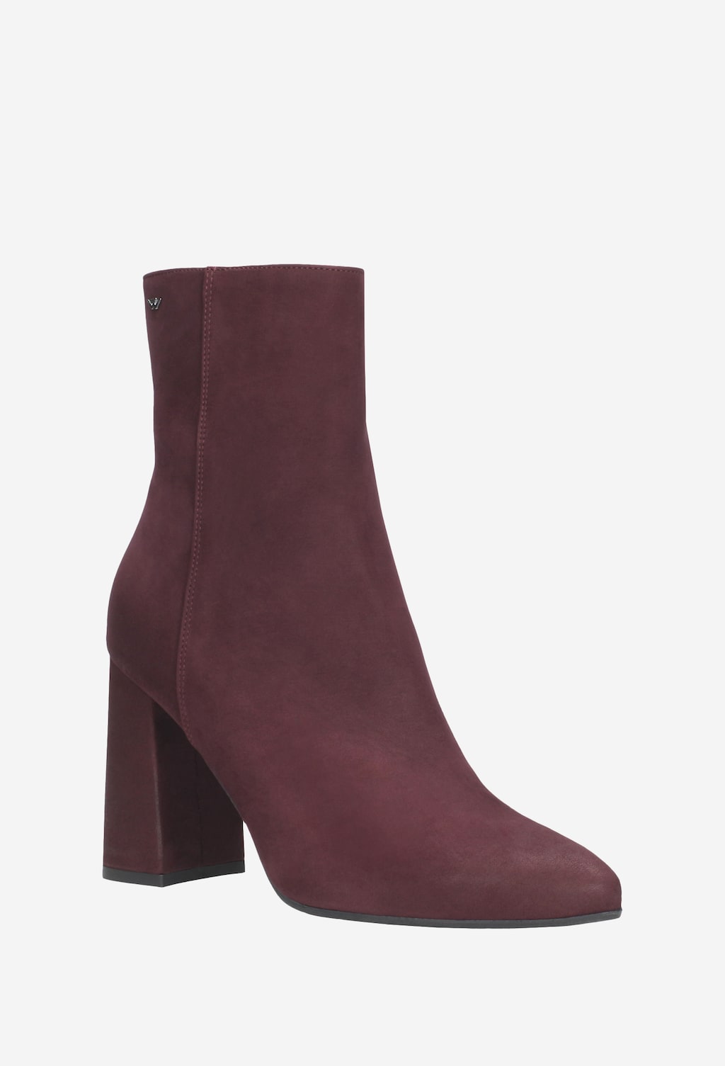 Bordowe botki damskie 8610-25 Widok 2