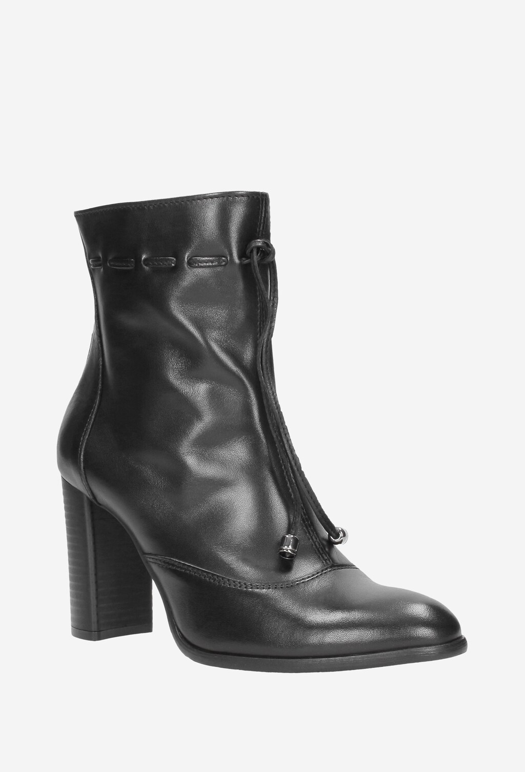 Czarne botki damskie 8618-51 Widok 2