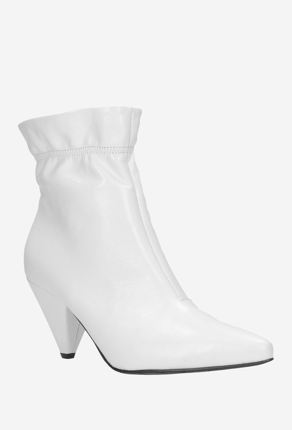 Białe damskie botki 8645-59 Widok 3