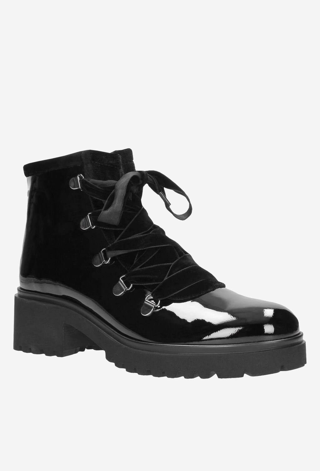 Czarne trzewiki damskie 8657-31 Widok 3