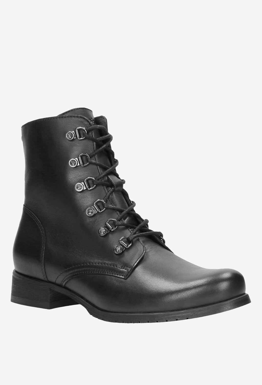 Czarne trzewiki damskie 8671-51 Widok 3