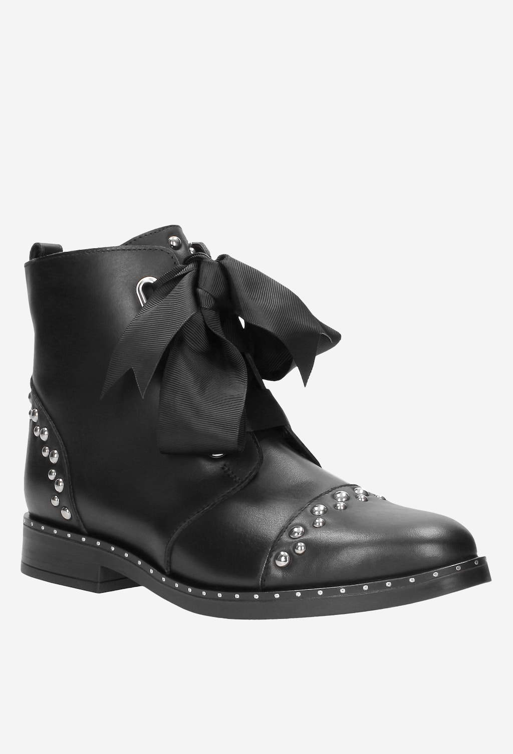 Czarne trzewiki damskie 8686-51 Widok 2