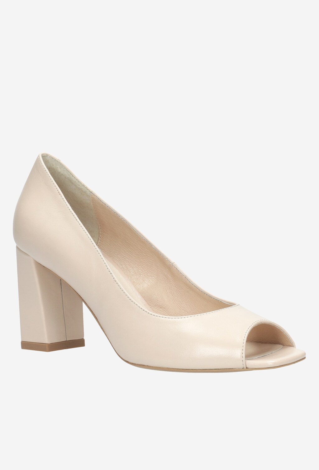 Beżowe czółenka damskie 9263-54 Widok 2