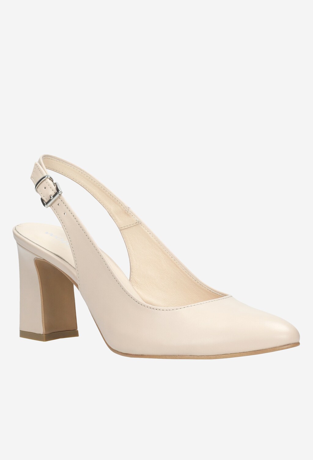 Beżowe czółenka damskie 35033-54 Widok 2