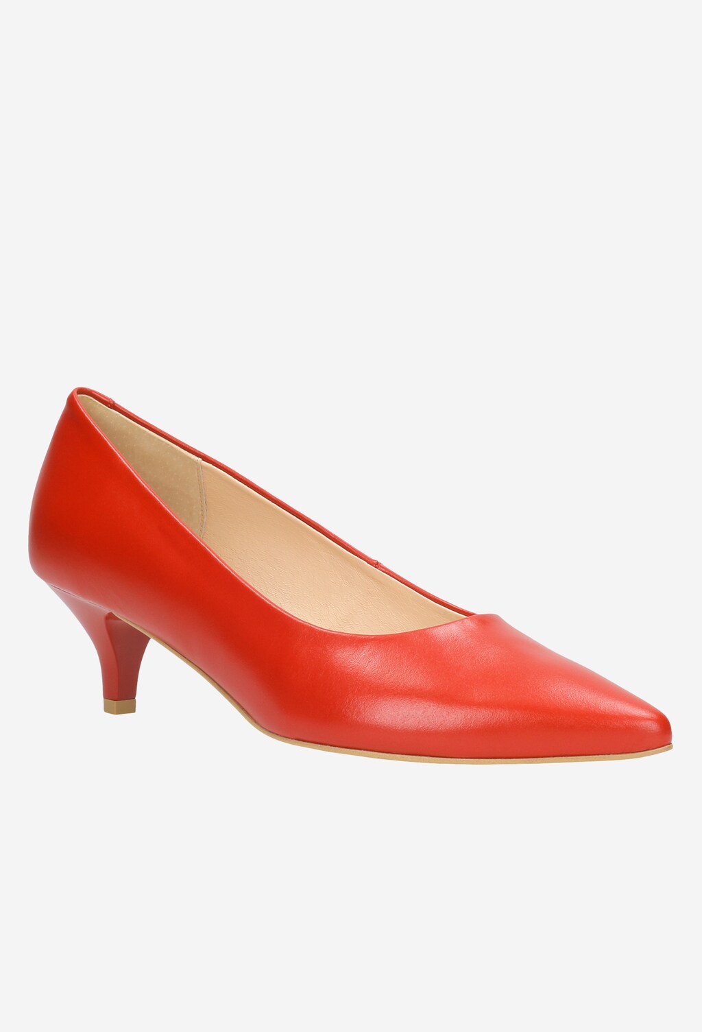 Czerwone czółenka damskie 9353-55 Widok 3